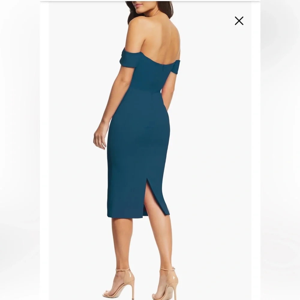 NWT Dress The Population Bailey Off the Shoulder Body-Con Dress - Picture 3 of 10